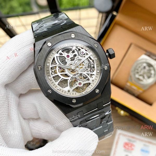 Clone Audemars Piguet Royal Oak Hollow Dial Men Watches 45mm Clone Audemars Piguet Royal Oak Hollow Dial Men Watches 45mm