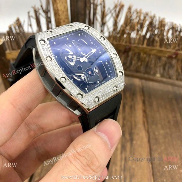 NEW! AAA Quality Richard Mille RM52-06 Tourbillon Mask Watches Silver Skull NEW! AAA Quality Richard Mille RM52-06 Tourbillon Mask Watches Silver Skull