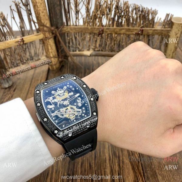 AAA Copy Richard Mille Bubba Watson RM38-01 Watch All Black Diamond AAA Copy Richard Mille Bubba Watson RM38-01 Watch All Black Diamond