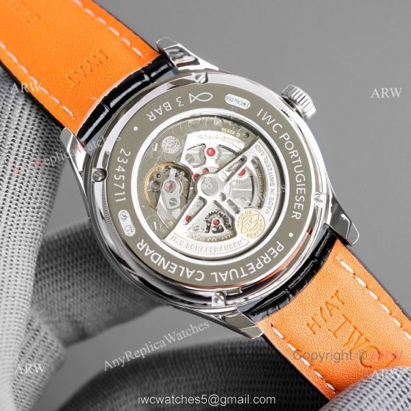Swiss IWC Portugieser Perpetual Calendar Luxury Replica Watch Black and White Swiss IWC Portugieser Perpetual Calendar Luxury Replica Watch Black and White