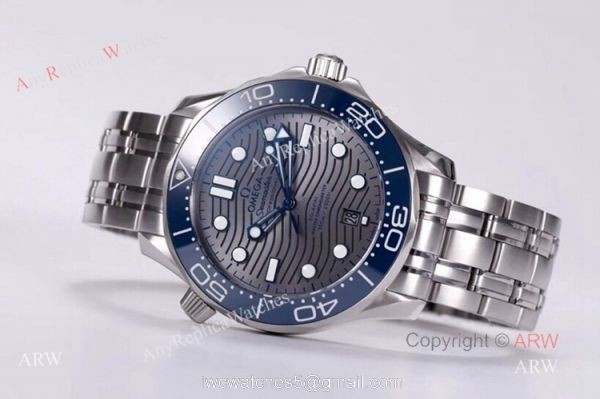 VS Factory Omega Seamaster Diver 300m Grey Wave Dial Omega 8800 Movement Watch Replica VS Factory Omega Seamaster Diver 300m Grey Wave Dial Omega 8800 Movement Watch Replica