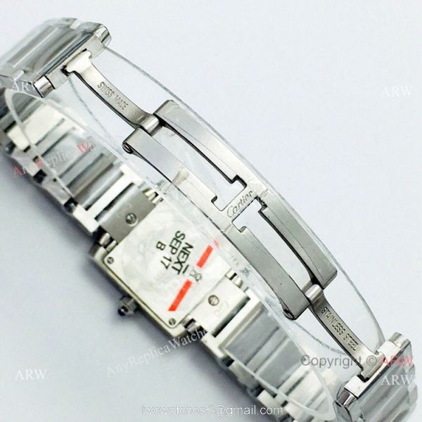 Super Clone Cartier Tank 2301 CC708177 Watch Cream Dial Lady Size Super Clone Cartier Tank 2301 CC708177 Watch Cream Dial Lady Size