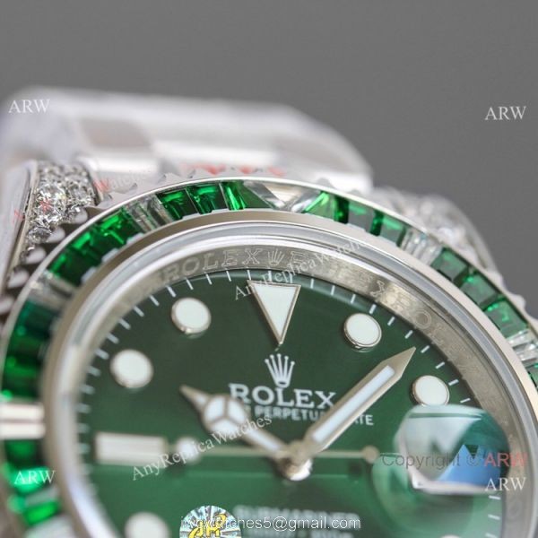 JH Factory Rolex Submariner Date Hulk Diamond Watch Swiss 2836 Movement JH Factory Rolex Submariner Date Hulk Diamond Watch Swiss 2836 Movement