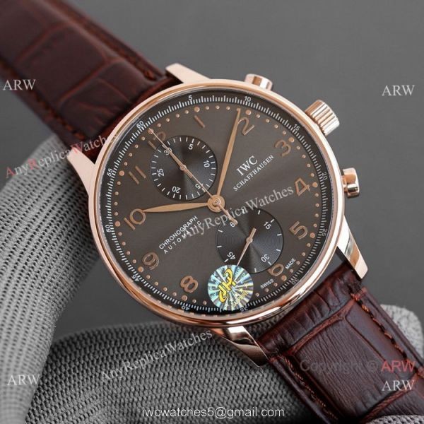 AAA Replica IWC Portuguese Rose Gold White Watches Swiss 7750 Chronograph AAA Replica IWC Portuguese Rose Gold White Watches Swiss 7750 Chronograph