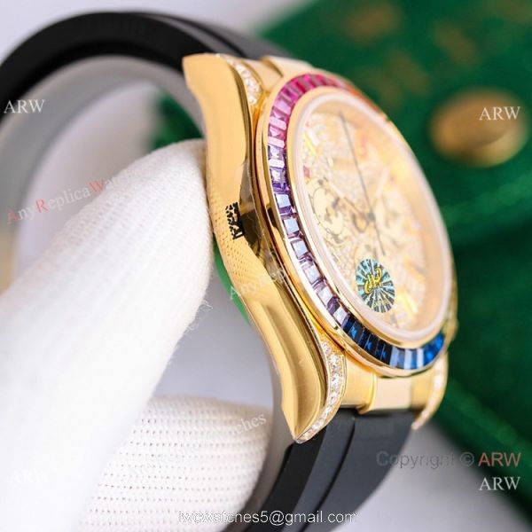 Swiss Replica Rolex Daytona Iced Out Diamond Dial Watch Swiss 7750 Movement Swiss Replica Rolex Daytona Iced Out Diamond Dial Watch Swiss 7750 Movement