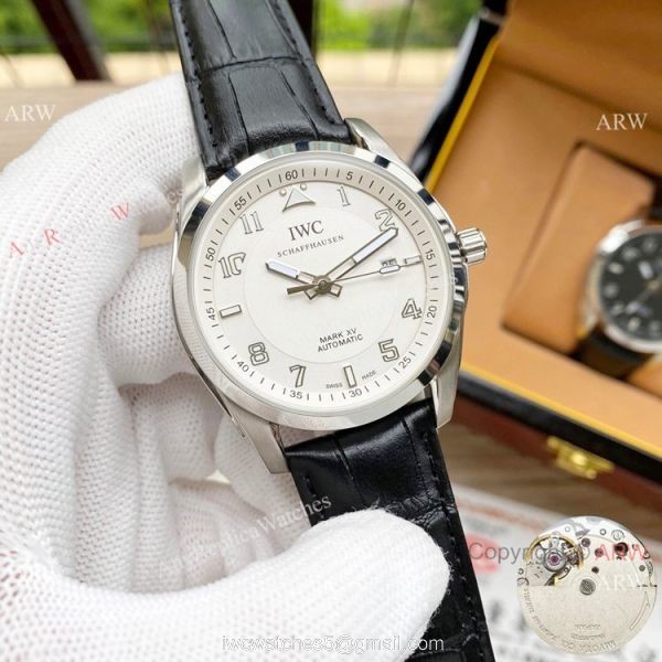 High Quality Copy IWC Pilot Mark XV Watches White Dial Stainless Steel High Quality Copy IWC Pilot Mark XV Watches White Dial Stainless Steel
