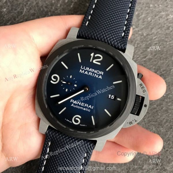 VS Factory Panerai Luminor Marina Fibratech Pam 01663 Vulcano Blu Replica Watches 44mm VS Factory Panerai Luminor Marina Fibratech Pam 01663 Vulcano Blu Replica Watches 44mm