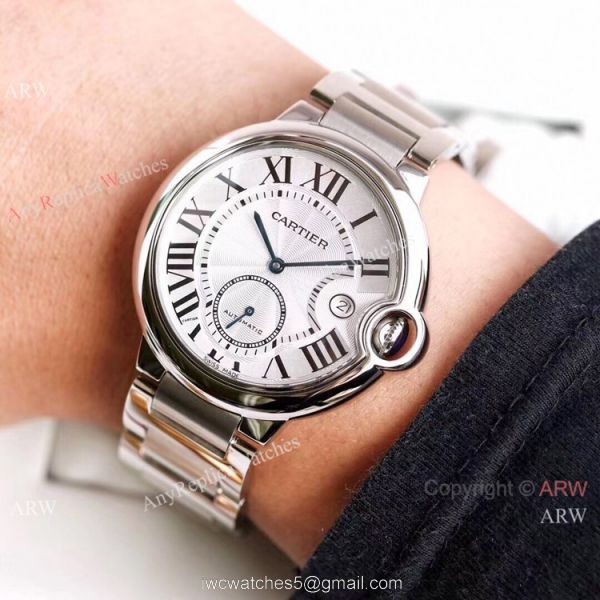 Swiss Replica Cartier Ballon Bleu 42mm XL Watch Stainless Steel Swiss Replica Cartier Ballon Bleu 42mm XL Watch Stainless Steel