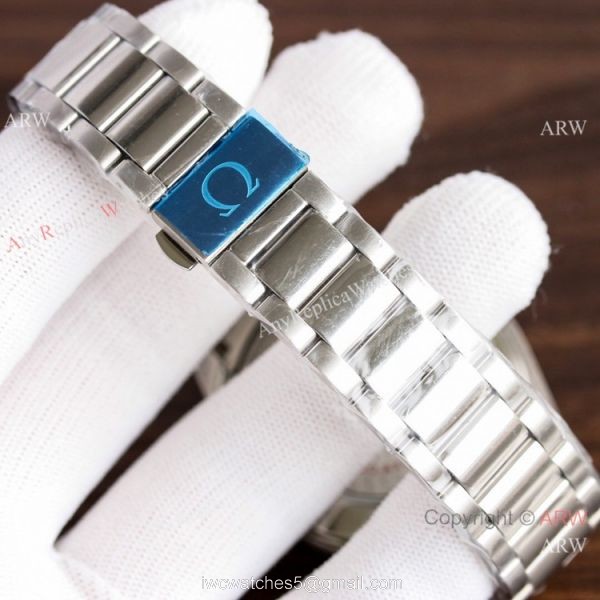 Copy Omega Seamaster Stainless Steel Blue Stick Watch Simple style Copy Omega Seamaster Stainless Steel Blue Stick Watch Simple style
