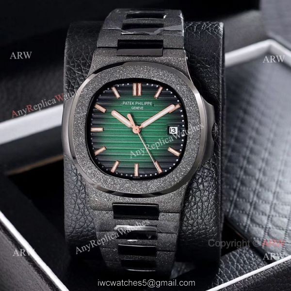 Best Replica Patek Philippe Nautilus Frosted Watch Solid Black 40mm Best Replica Patek Philippe Nautilus Frosted Watch Solid Black 40mm
