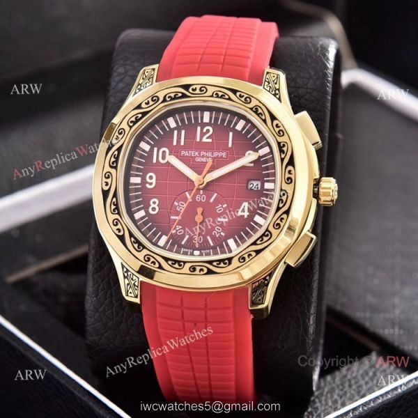 Patek Philippe Aquanaut Engraving Watches Brown Gradient Dial 42mm Patek Philippe Aquanaut Engraving Watches Brown Gradient Dial 42mm