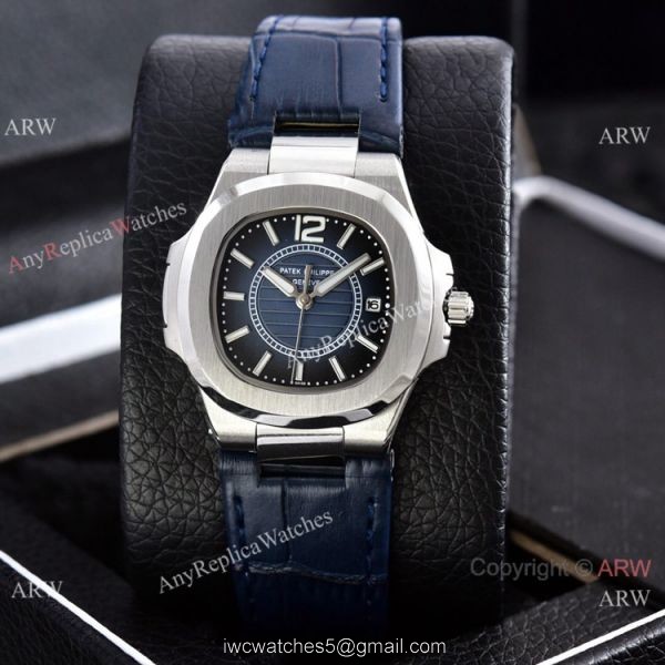 Copy Patek Philippe Lady Nautilus Watches Gray Gradient Dial 32mm Copy Patek Philippe Lady Nautilus Watches Gray Gradient Dial 32mm