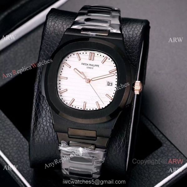 Knockoff Patek Philippe Nautilus All Black Watches Blue Gradient Dial Knockoff Patek Philippe Nautilus All Black Watches Blue Gradient Dial