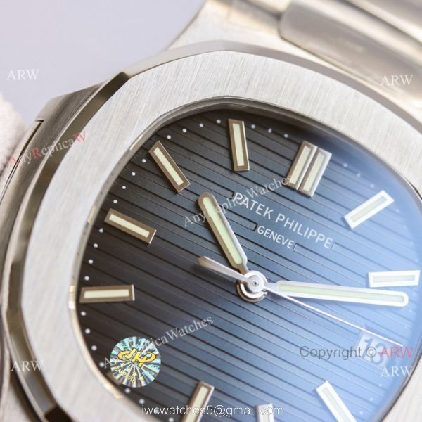 Swiss Grade Copy Patek Philippe Nautilus PPF Factory Cal324 Watch Blue Gradient Dial Swiss Grade Copy Patek Philippe Nautilus PPF Factory Cal324 Watch Blue Gradient Dial