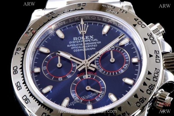 Best 1:1 Swiss Rolex Daytona JH Factory 4130 Chronograph Watch Stainless Steel Blue Dial Best 1:1 Swiss Rolex Daytona JH Factory 4130 Chronograph Watch Stainless Steel Blue Dial