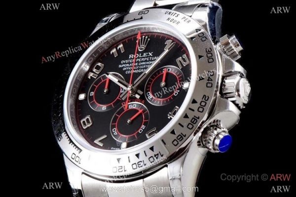 Best 1:1 Swiss 4130 Rolex Daytona JH Chronograph Copy Watch Black Arabic Best 1:1 Swiss 4130 Rolex Daytona JH Chronograph Copy Watch Black Arabic
