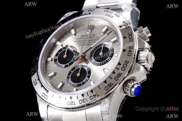Best 1:1 Replica Rolex Daytona JH Factory 4130 Gray Chronograph Dial Watch 40mm Best 1:1 Replica Rolex Daytona JH Factory 4130 Gray Chronograph Dial Watch 40mm