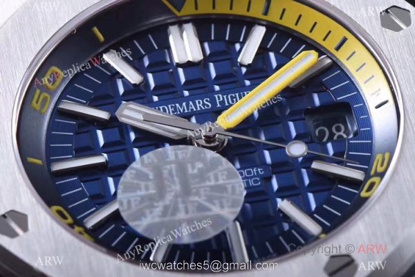 JF Factory V8 1:1 Best Audemars Piguet Divers Copy Watch Blue Dial JF Factory V8 1:1 Best Audemars Piguet Divers Copy Watch Blue Dial