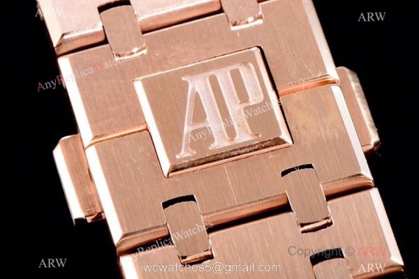 Grade 1A Copy Audemars Piguet Royal Oak JF v5 Cal.3120 Rose Gold Black Dial Watch 41mm Grade 1A Copy Audemars Piguet Royal Oak JF v5 Cal.3120 Rose Gold Black Dial Watch 41mm