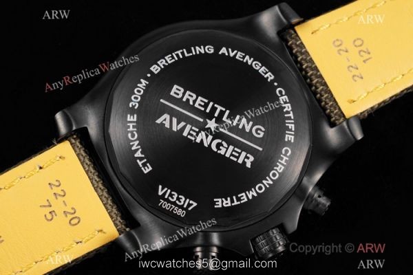 Swiss Grade Clone Breitling Super Avenger II 7750 Watch All Black Swiss Grade Clone Breitling Super Avenger II 7750 Watch All Black