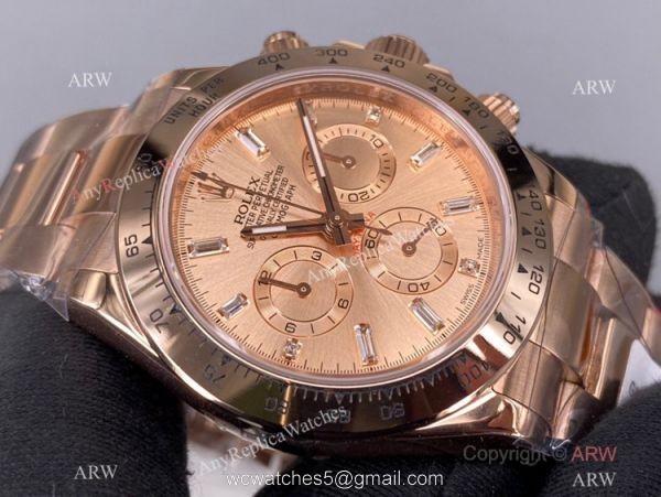 New! Rolex Daytona Chronograph 904L Rose Gold watch Noob Factory Swiss 4130 New! Rolex Daytona Chronograph 904L Rose Gold watch Noob Factory Swiss 4130