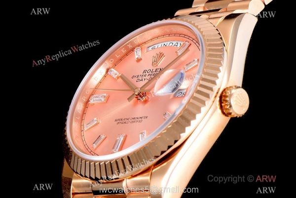 (GM) New Copy Rolex Day-Date 40mm Swiss 2836 Champagne Dial with Diamonds (GM) New Copy Rolex Day-Date 40mm Swiss 2836 Champagne Dial with Diamonds