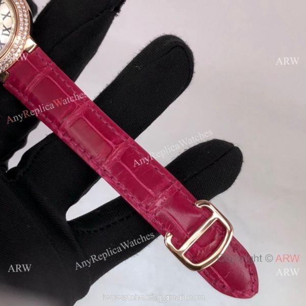 Cartier Ballon Bleu 33mm Lady Rose Gold Diamond Watch Swiss Grade 1 Cartier Ballon Bleu 33mm Lady Rose Gold Diamond Watch Swiss Grade 1