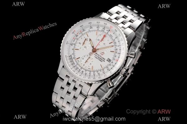 Swiss Grade Breitling Navitimer 1 41mm KOR Factory A7750 Watch Stainless Steel White Dial Swiss Grade Breitling Navitimer 1 41mm KOR Factory A7750 Watch Stainless Steel White Dial
