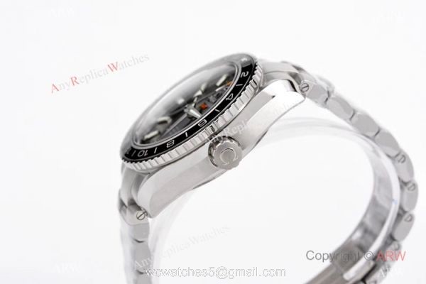 Swiss Grade Copy Omega Seamaster 600m GMT VSF 8605 Watch Stainless Steel Black Ceramic Bezel Swiss Grade Copy Omega Seamaster 600m GMT VSF 8605 Watch Stainless Steel Black Ceramic Bezel
