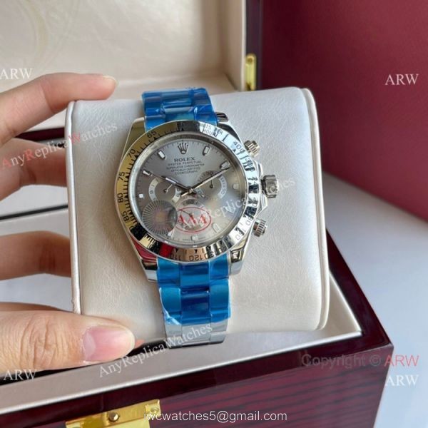 Clone Rolex Daytona 43mm SilverGray Dial Stainless Steel Watch Clone Rolex Daytona 43mm SilverGray Dial Stainless Steel Watch