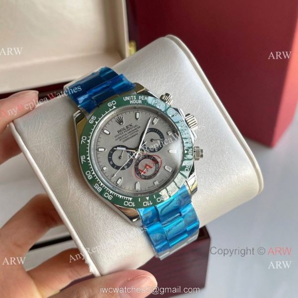 Rolex Comograph Daytona 43MM Watch Stainless Steel Green Ceramic Bezel Rolex Comograph Daytona 43MM Watch Stainless Steel Green Ceramic Bezel