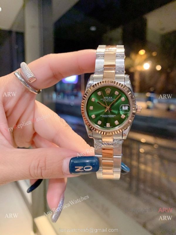 Low Price Rolex 31mm Datejust Watches Stainless Steel Green Diamond Dial Low Price Rolex 31mm Datejust Watches Stainless Steel Green Diamond Dial