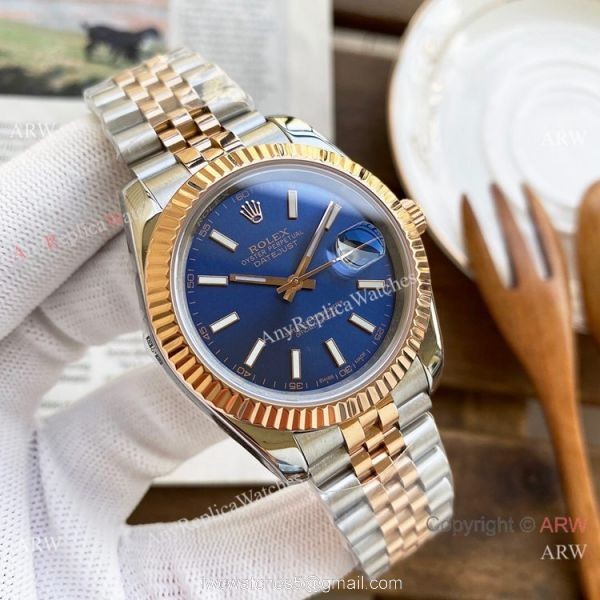 Best Replica Rolex DateJust Men Watches Two Tone Rose Gold White Face 40mm Best Replica Rolex DateJust Men Watches Two Tone Rose Gold White Face 40mm