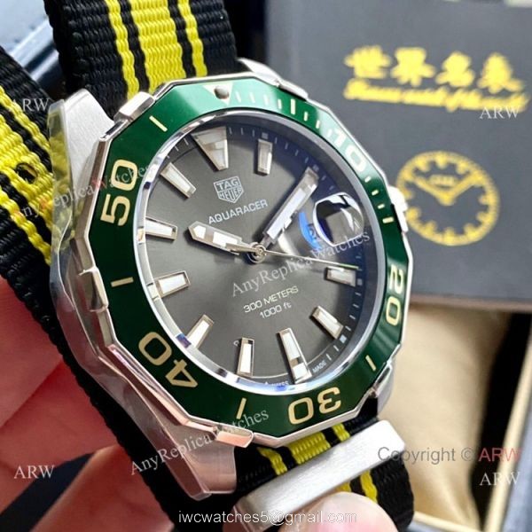 Japan Grade Copy Tag Heuer Aquaracer 300 Quartz Watch Green Bezel Japan Grade Copy Tag Heuer Aquaracer 300 Quartz Watch Green Bezel