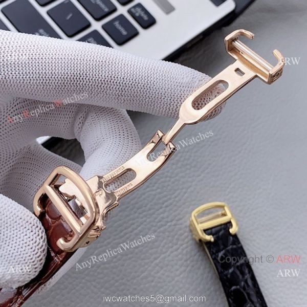 High Quality Replica Rose Gold Cartier Tank Automatic Watch With Diamond Bezel High Quality Replica Rose Gold Cartier Tank Automatic Watch With Diamond Bezel