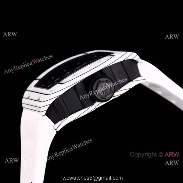 Best Copy Richard Mille RM 030 White Rush Limit Edition Watch Black Rubber Band Best Copy Richard Mille RM 030 White Rush Limit Edition Watch Black Rubber Band