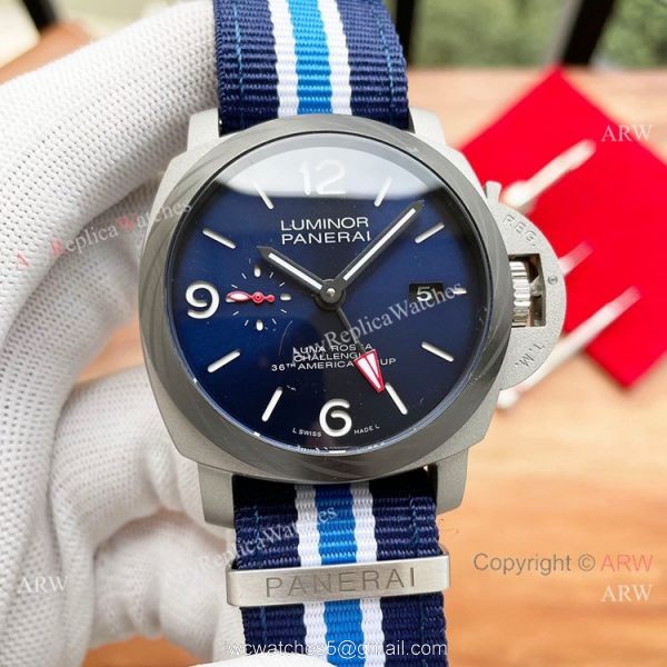 Blue Face Luminor Panerai Luna Rossa Challenger Of The 36th Americas Cup Replica Watches Blue Face Luminor Panerai Luna Rossa Challenger Of The 36th Americas Cup Replica Watches
