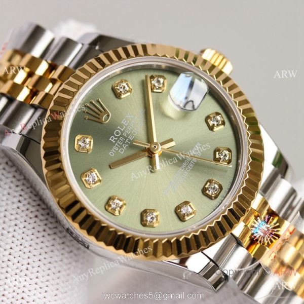 TR Factory 904L Rolex Datejust Jubilee Stainless Steel Gray Diamond Dial Watch 31mm TR Factory 904L Rolex Datejust Jubilee Stainless Steel Gray Diamond Dial Watch 31mm