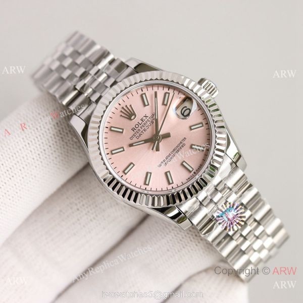 TR Factory 904L Replica Rolex Datejust 31mm Watch Jubilee 2-Tone Rose Gold Gray Dial TR Factory 904L Replica Rolex Datejust 31mm Watch Jubilee 2-Tone Rose Gold Gray Dial