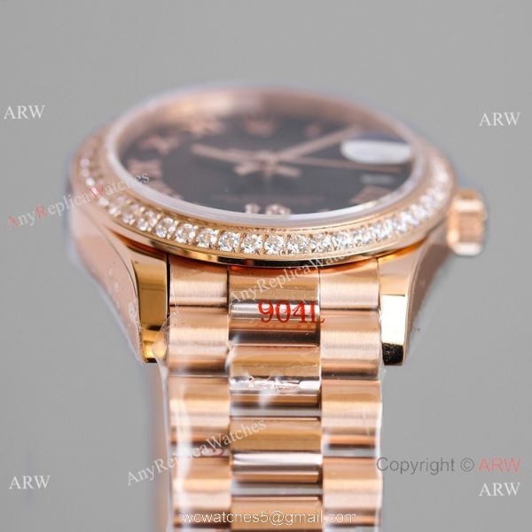 TR Factory 904L Steel Rolex Oyster Perpetual Datejust 31mm Lady Rose Gold Diamonds TR Factory 904L Steel Rolex Oyster Perpetual Datejust 31mm Lady Rose Gold Diamonds