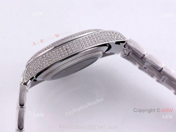 Best Iced Out Rolex Datejust 41 Diamond Black Dial Oyster Bracelet Replica Watches Best Iced Out Rolex Datejust 41 Diamond Black Dial Oyster Bracelet Replica Watches