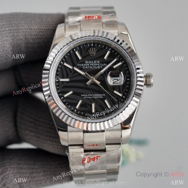 Rolex Datejust II 41mm Watch Stainless Steel Oyster Blue Palm Dial Rolex Datejust II 41mm Watch Stainless Steel Oyster Blue Palm Dial