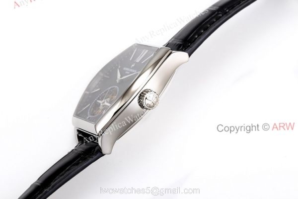 New Vacheron Constantin Malte REAL Tourbillon Black Face High End Replica Leather Strap Watch New Vacheron Constantin Malte REAL Tourbillon Black Face High End Replica Leather Strap Watch