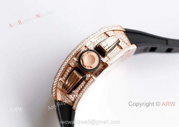 RM 011-FM Felipe Massa Rose Gold Diamond Richard Mille Knockoff Watches Asia 7750 RM 011-FM Felipe Massa Rose Gold Diamond Richard Mille Knockoff Watches Asia 7750
