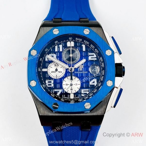 Japan Grade Audemars Piguet Royal Oak Offshore Copy Watches Blue Bezel 44mm Japan Grade Audemars Piguet Royal Oak Offshore Copy Watches Blue Bezel 44mm