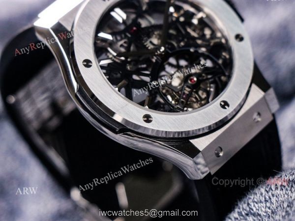 Silver Hublot Skeleton Tourbillon Clone Watch Hublot Classic Fusion 42mm Watch Silver Hublot Skeleton Tourbillon Clone Watch Hublot Classic Fusion 42mm Watch