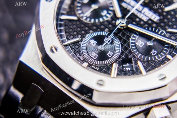 Grade 1A Swiss Copy Audemars Piguet Royal Oak ETA7750 Black Chronograph Watch 41mm for Men Grade 1A Swiss Copy Audemars Piguet Royal Oak ETA7750 Black Chronograph Watch 41mm for Men