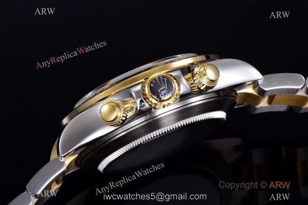 JH Factory Replica Rolex Daytona Swiss 4130 Chronograph Watch Rose Red Dial Two Tone JH Factory Replica Rolex Daytona Swiss 4130 Chronograph Watch Rose Red Dial Two Tone