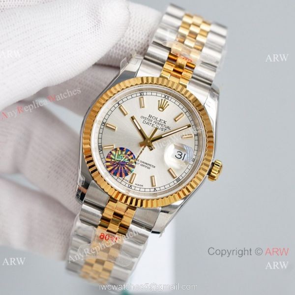 Swiss Grade Copy Rolex Oyster Perpetual Datejust eta2836 Watch 36mm 904L Two Tone Strap Swiss Grade Copy Rolex Oyster Perpetual Datejust eta2836 Watch 36mm 904L Two Tone Strap