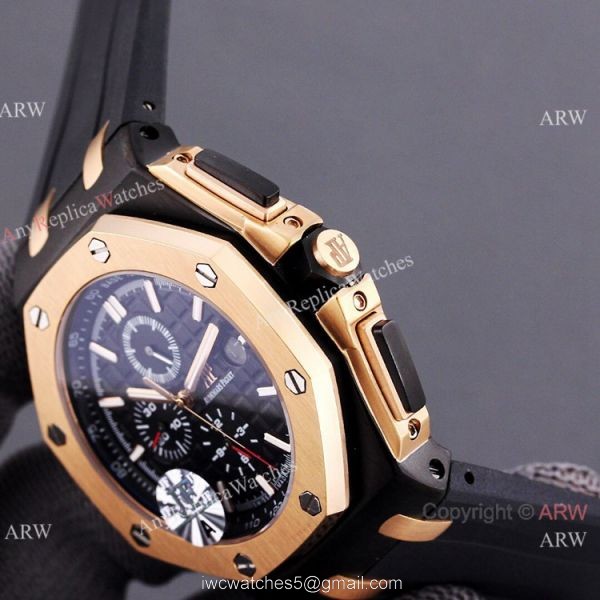 JF 1:1 Swiss Audemars Piguet AP Royal Oak Offshore 26406FR Black and Rose Gold Watch Super Clone JF 1:1 Swiss Audemars Piguet AP Royal Oak Offshore 26406FR Black and Rose Gold Watch Super Clone